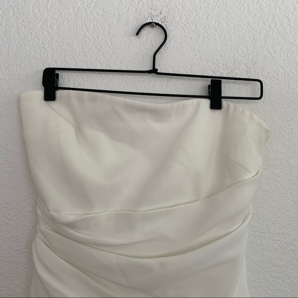 CINQ A SEPT Women's 10 White "Ella" Strapless Mini Dress - Picture 9 of 13